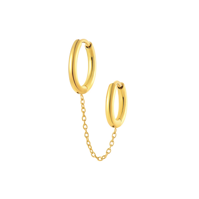 Chainlink Hoops in Titanium