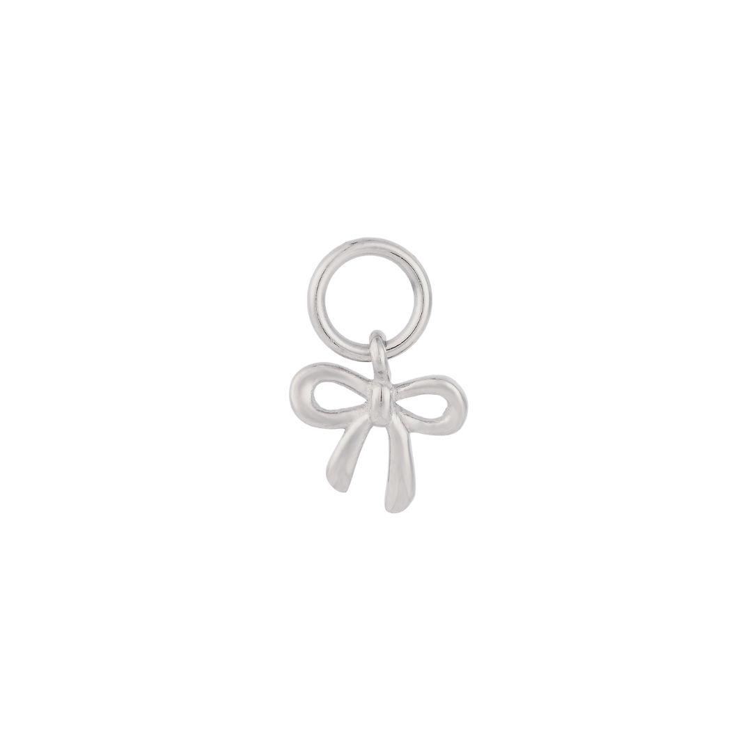 Tiny Bow Hoop Charm