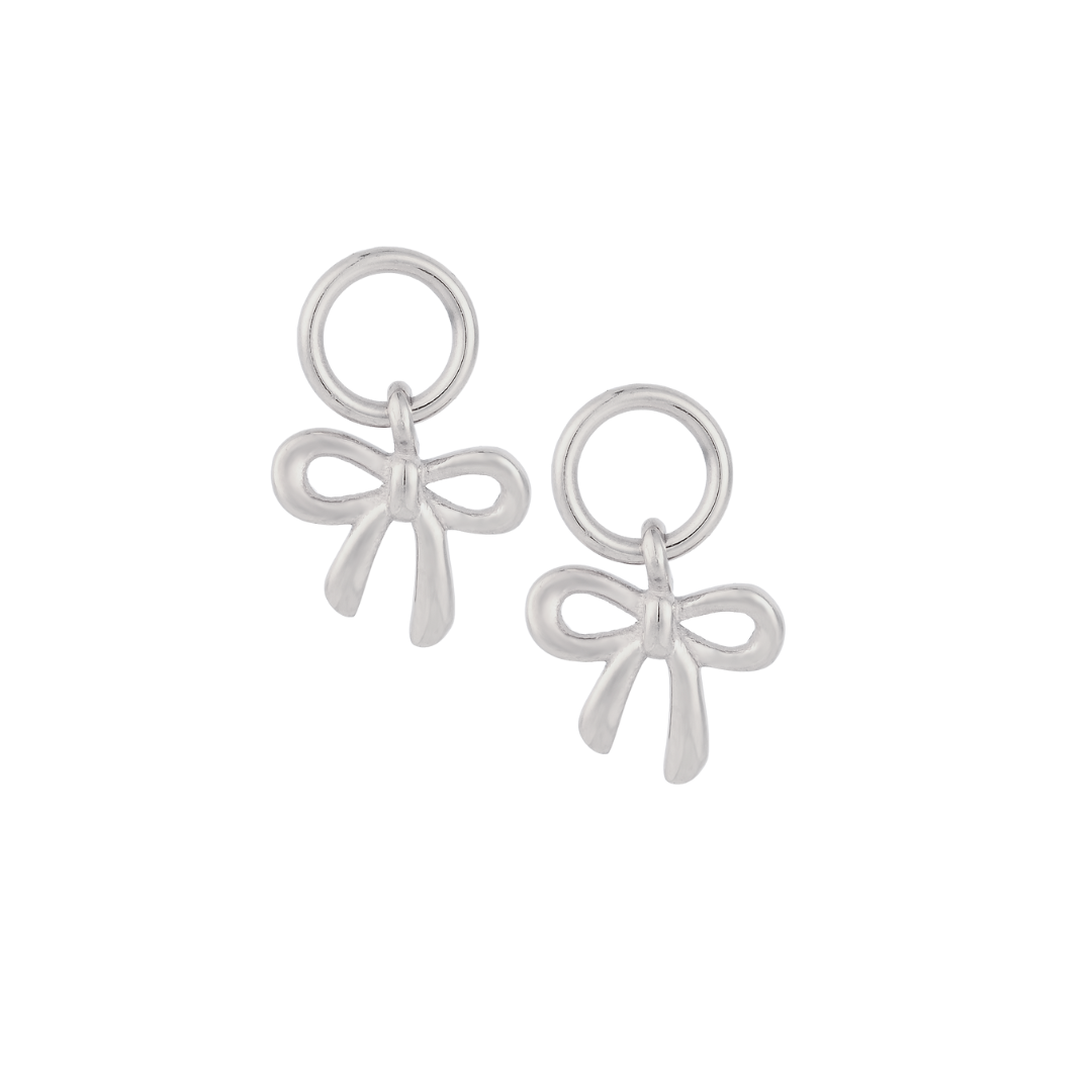 Tiny Bow Hoop Charm