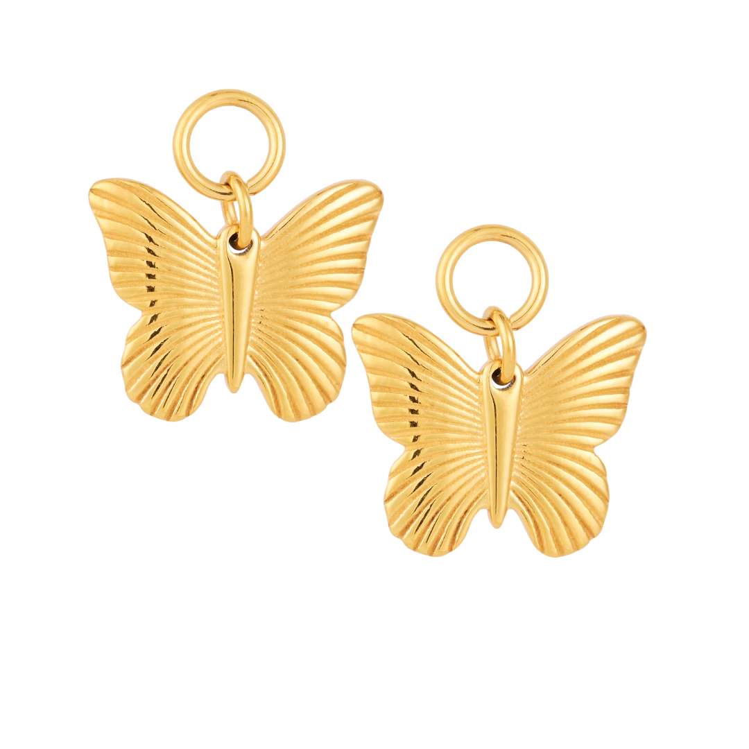 Butterfly Hoop Charm