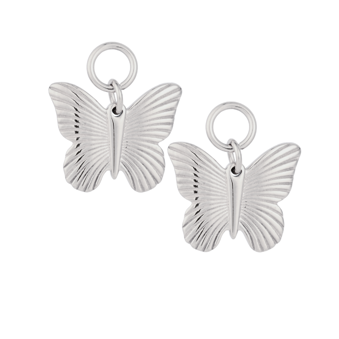 Butterfly Hoop Charm