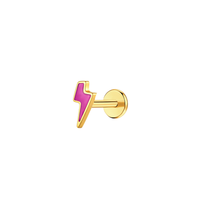 Electric Pink Flat Back Stud