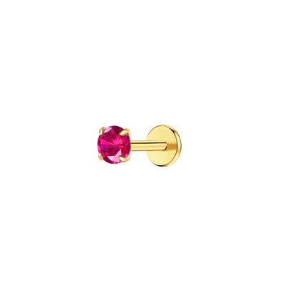 Pink Punch Classy Girl Flat Back Stud