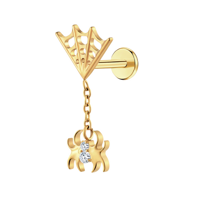 Itsy Bitsy Spider Flat Back Stud