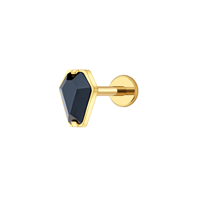 Coffin Flat Back Stud