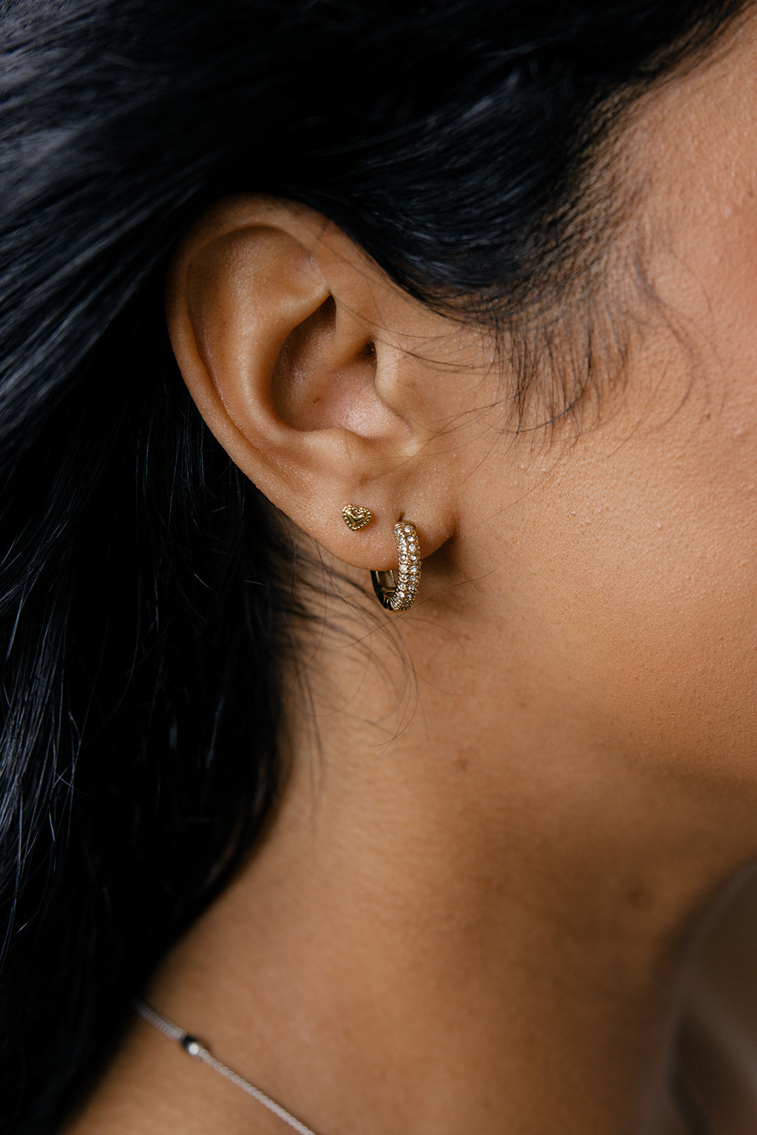 Golden Glow Hoops