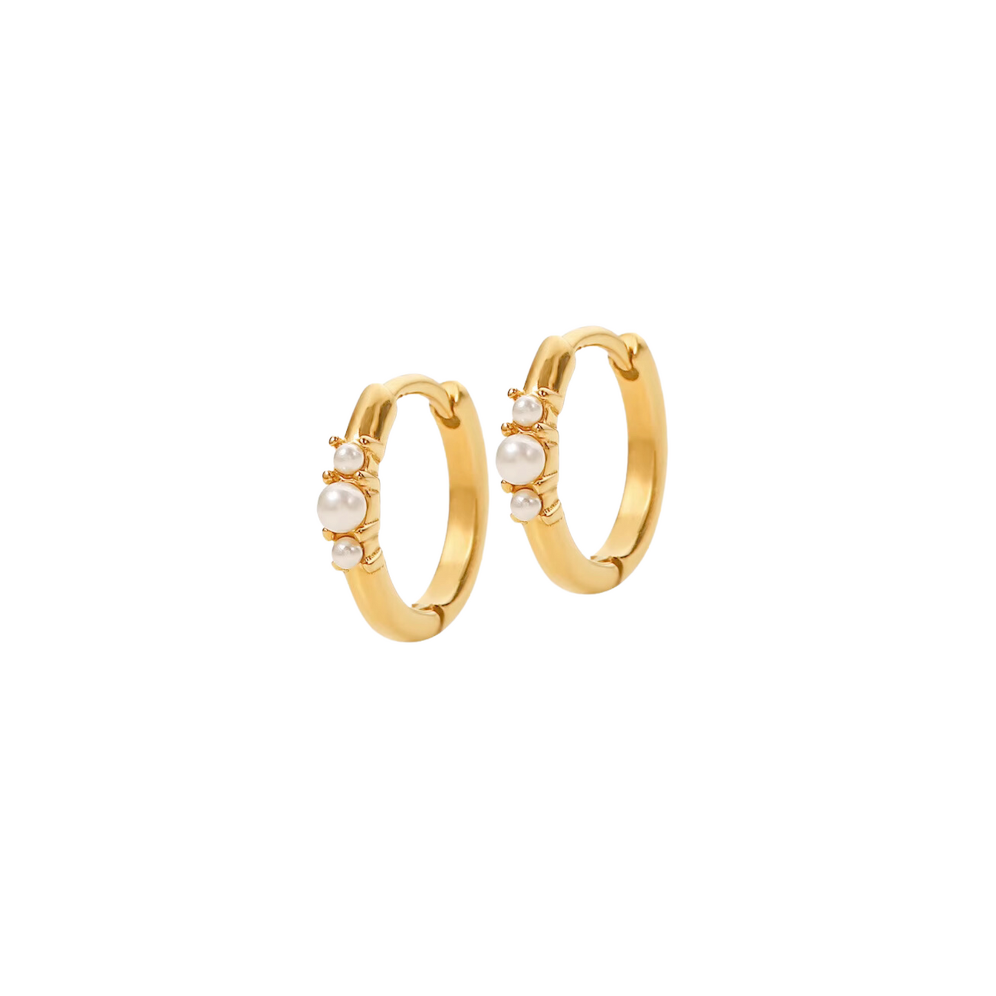 Pearl Trio Clicker Hoops