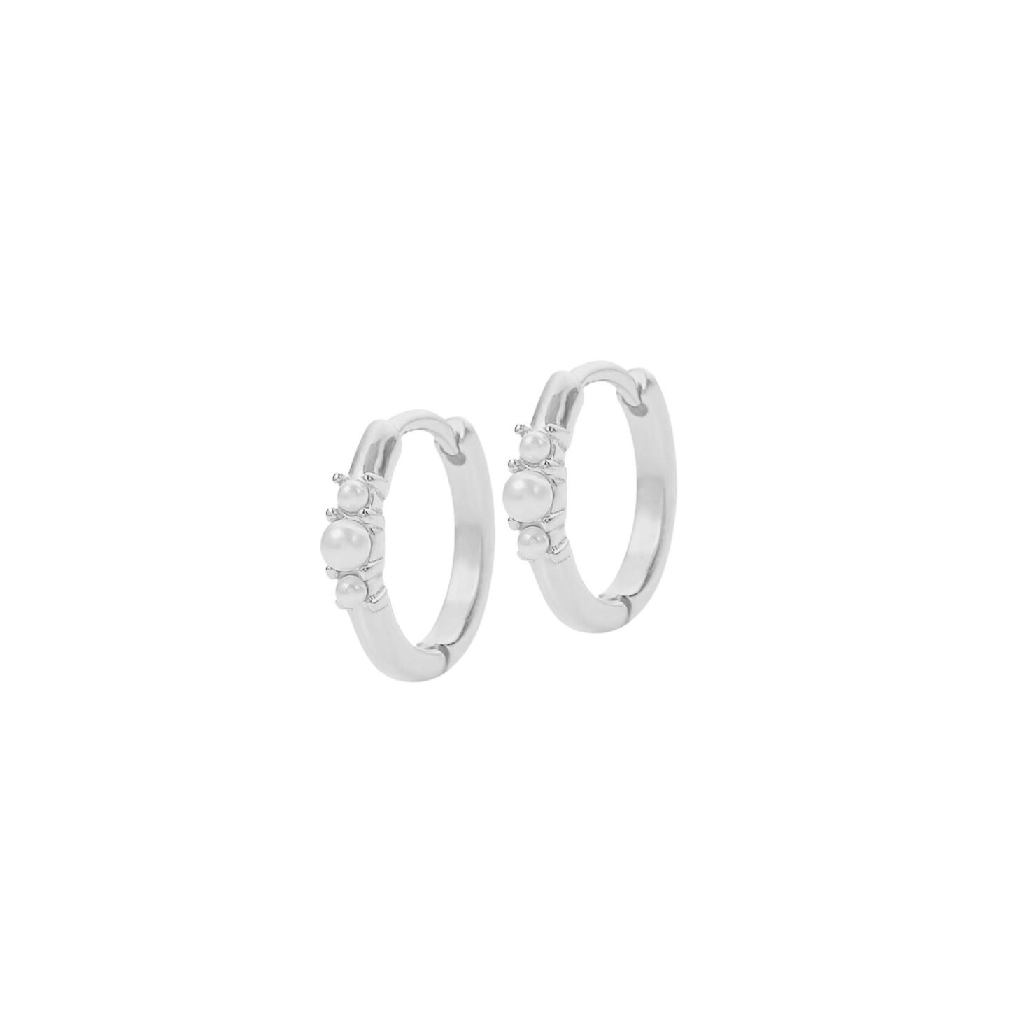 Pearl Trio Clicker Hoops
