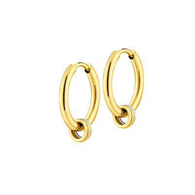 Triple Charm Hoops