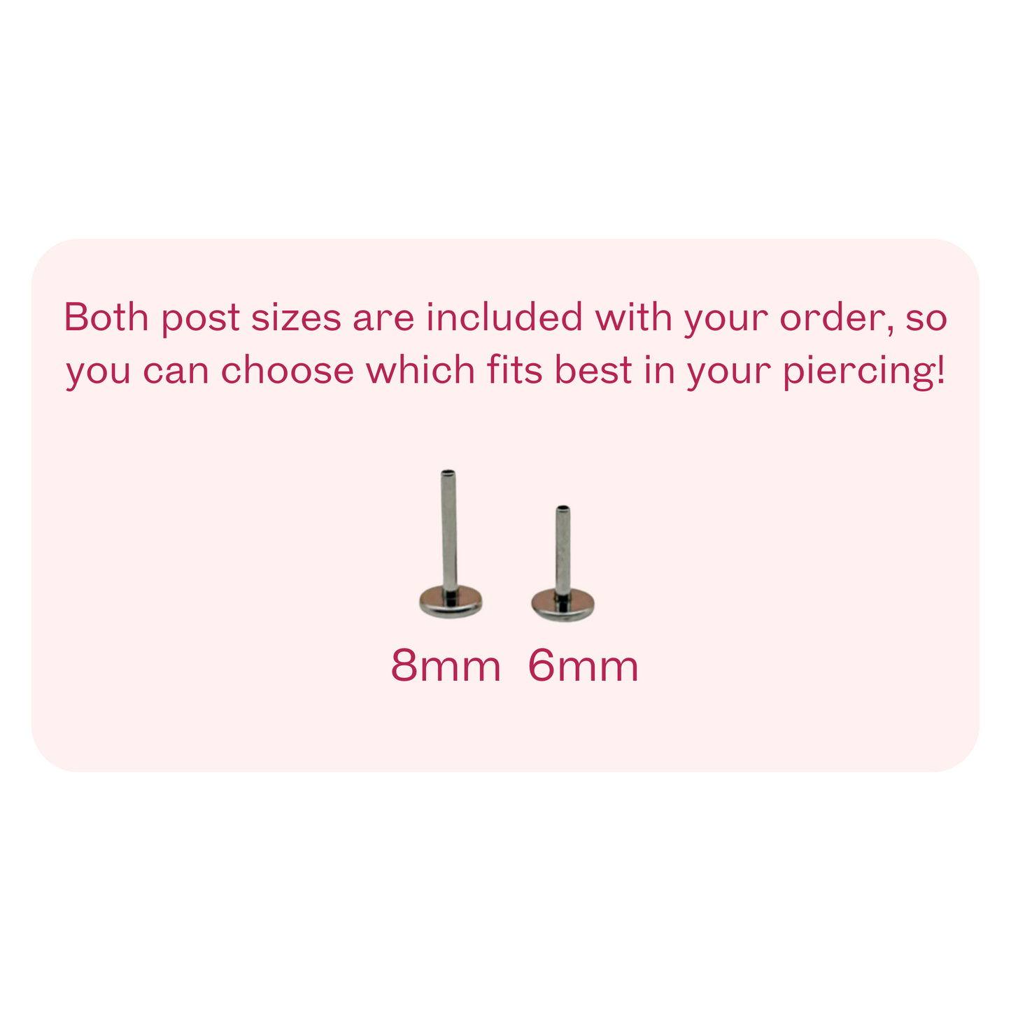 Mushroom Flat Back Stud