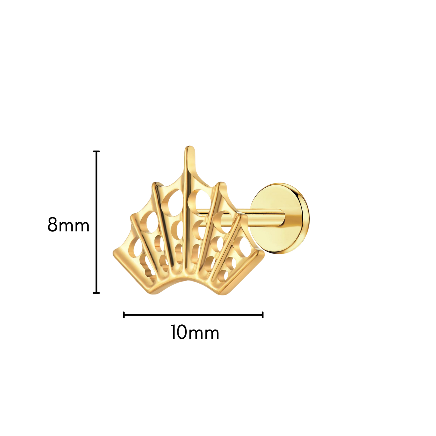 Spiderweb Flat Back Stud