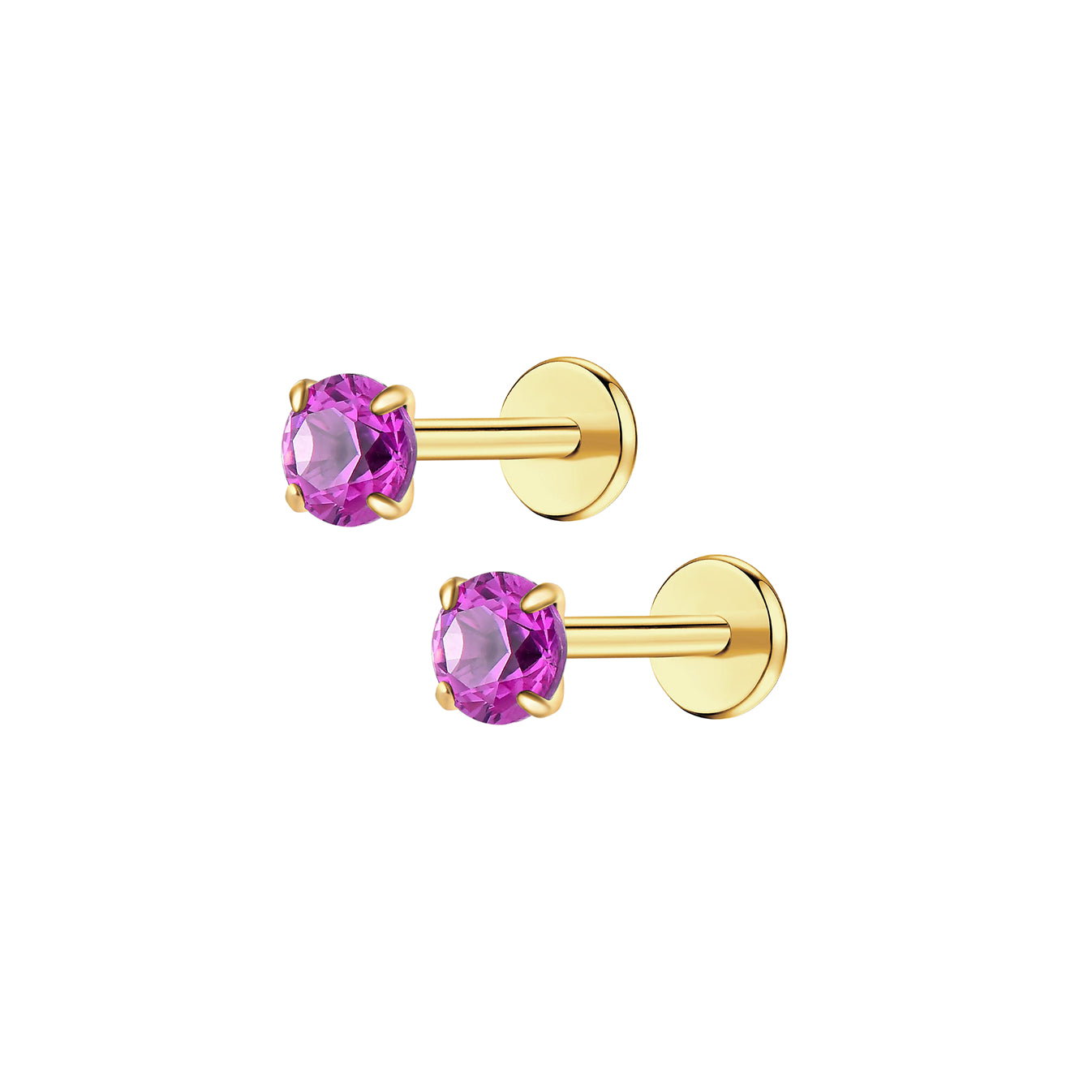 Colorful Classy Girl Flat Back Stud