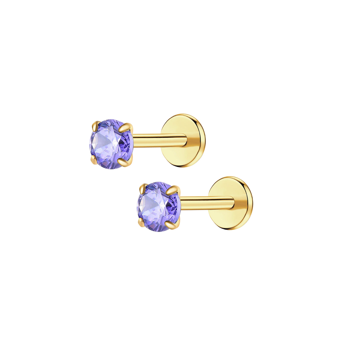 Colorful Classy Girl Flat Back Stud