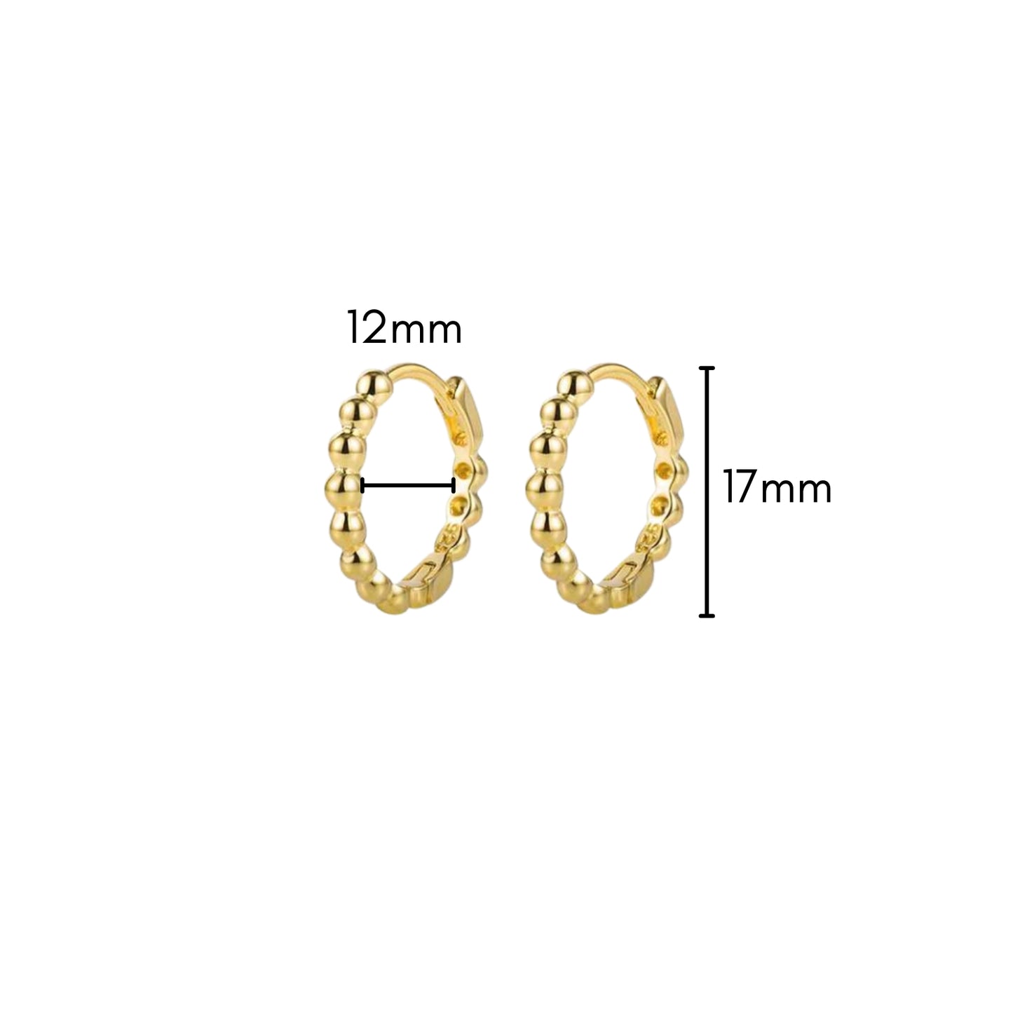 Bubble Bead Hoops