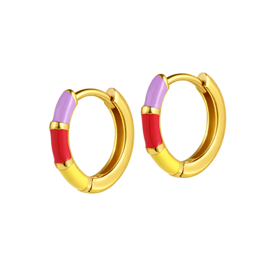 Colorblock Cutie Hoops