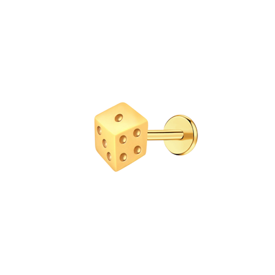 Lucky Dice Flat Back Stud