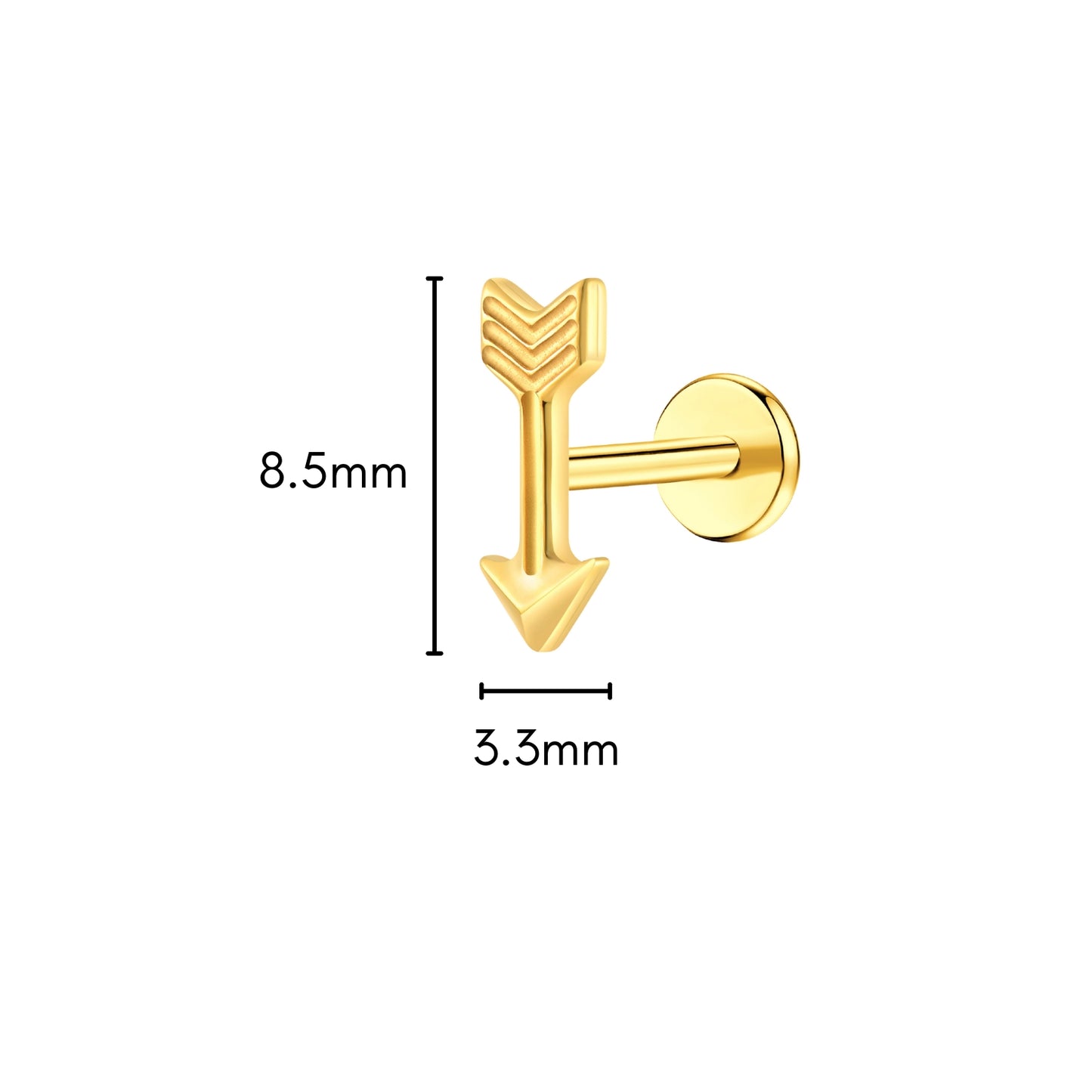 Follow Your Arrow Flat Back Stud