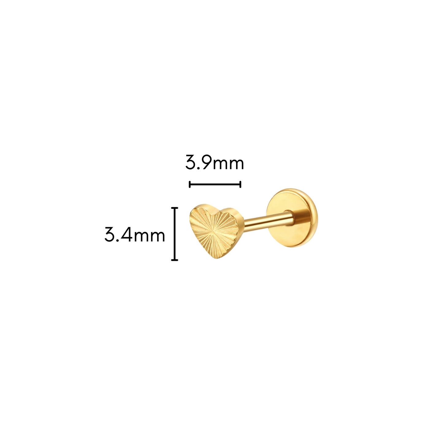 Lover Flat Back Stud