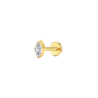 Marquise Flat Back Stud