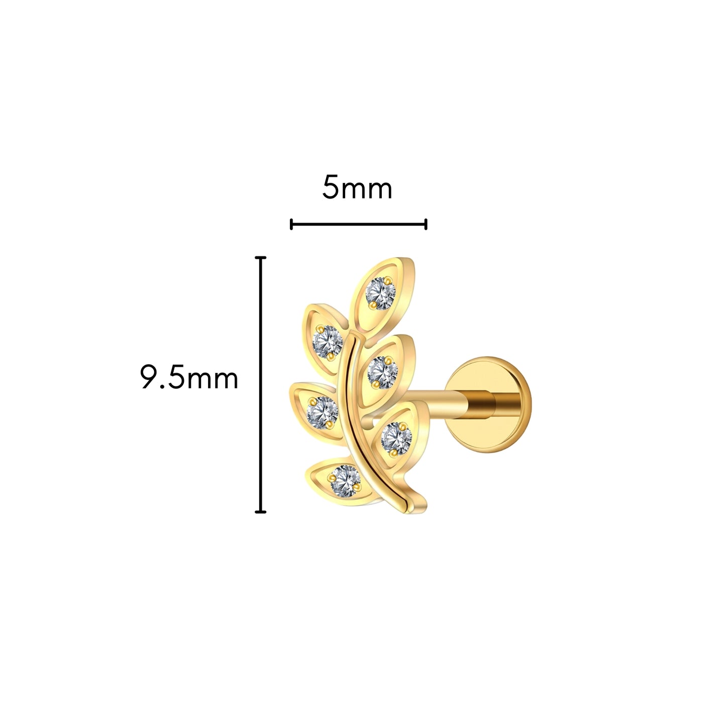 Morning Dew Flat Back Stud