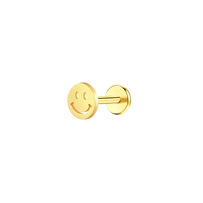 Smiley Flat Back Stud