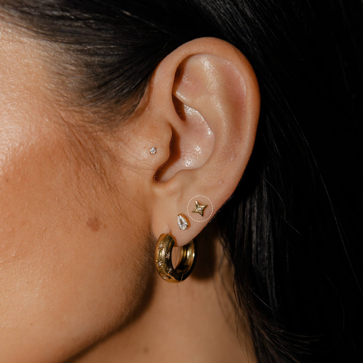 Star-Crossed Love Flat Back Stud