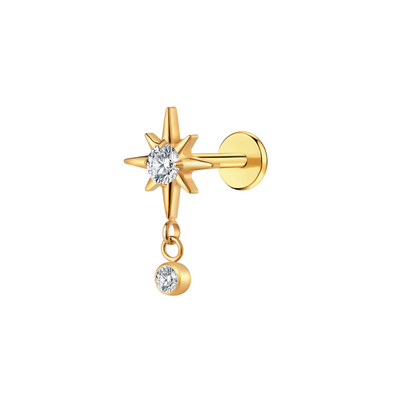 Starry Night Flat Back Stud