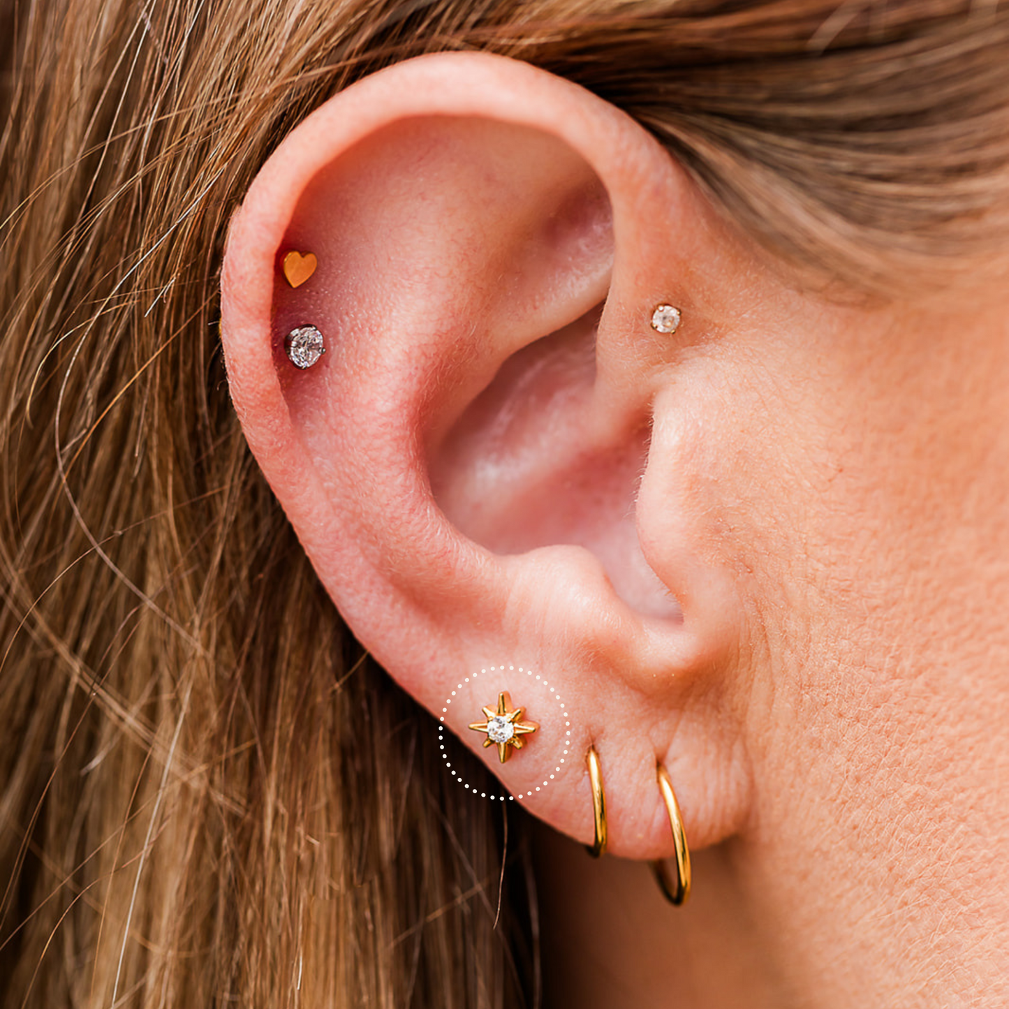 Stellar Flat back Stud