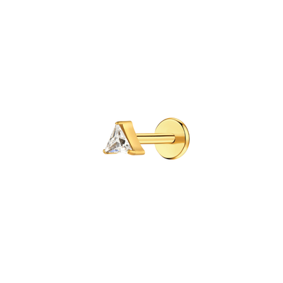 Triangle Glow Flat Back Stud