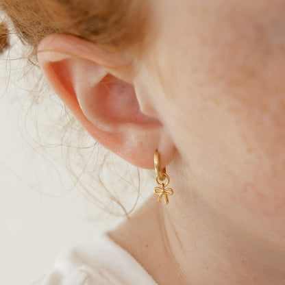 Tiny Bow Hoop Charm