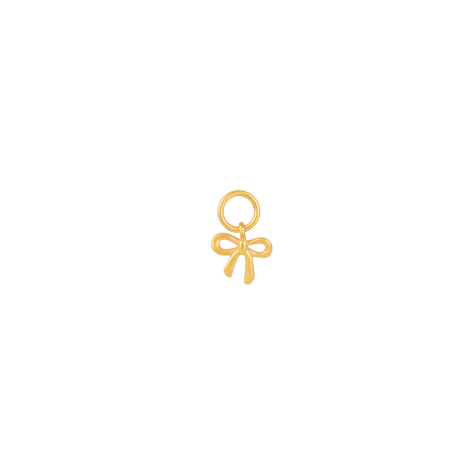 Tiny Bow Hoop Charm