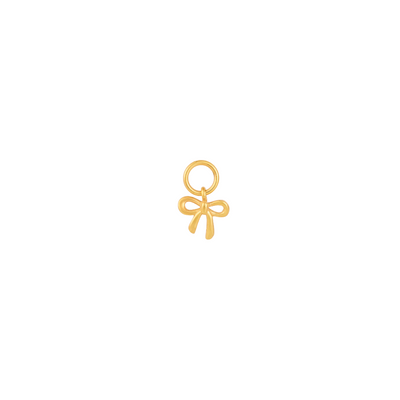 Tiny Bow Hoop Charm