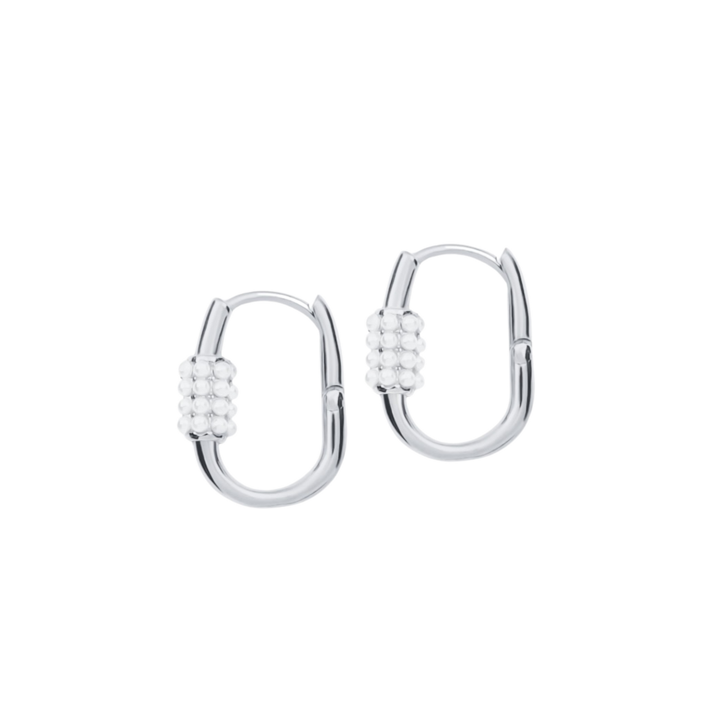 Petite Pearl Hoops