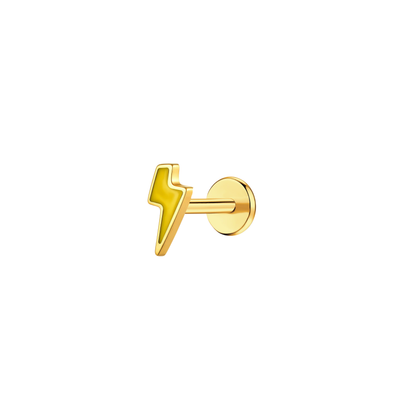 Electric Yellow Flat Back Stud