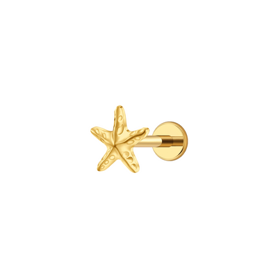 Starfish Flat Back Stud