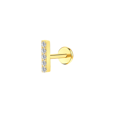 Gem Bar Flat Back Stud