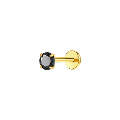 Onyx Classy Girl Flat Back Stud (multiple sizes)