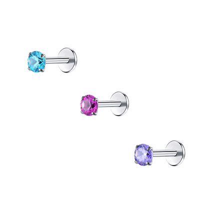 Colorful Classy Girl Flat Back Stud