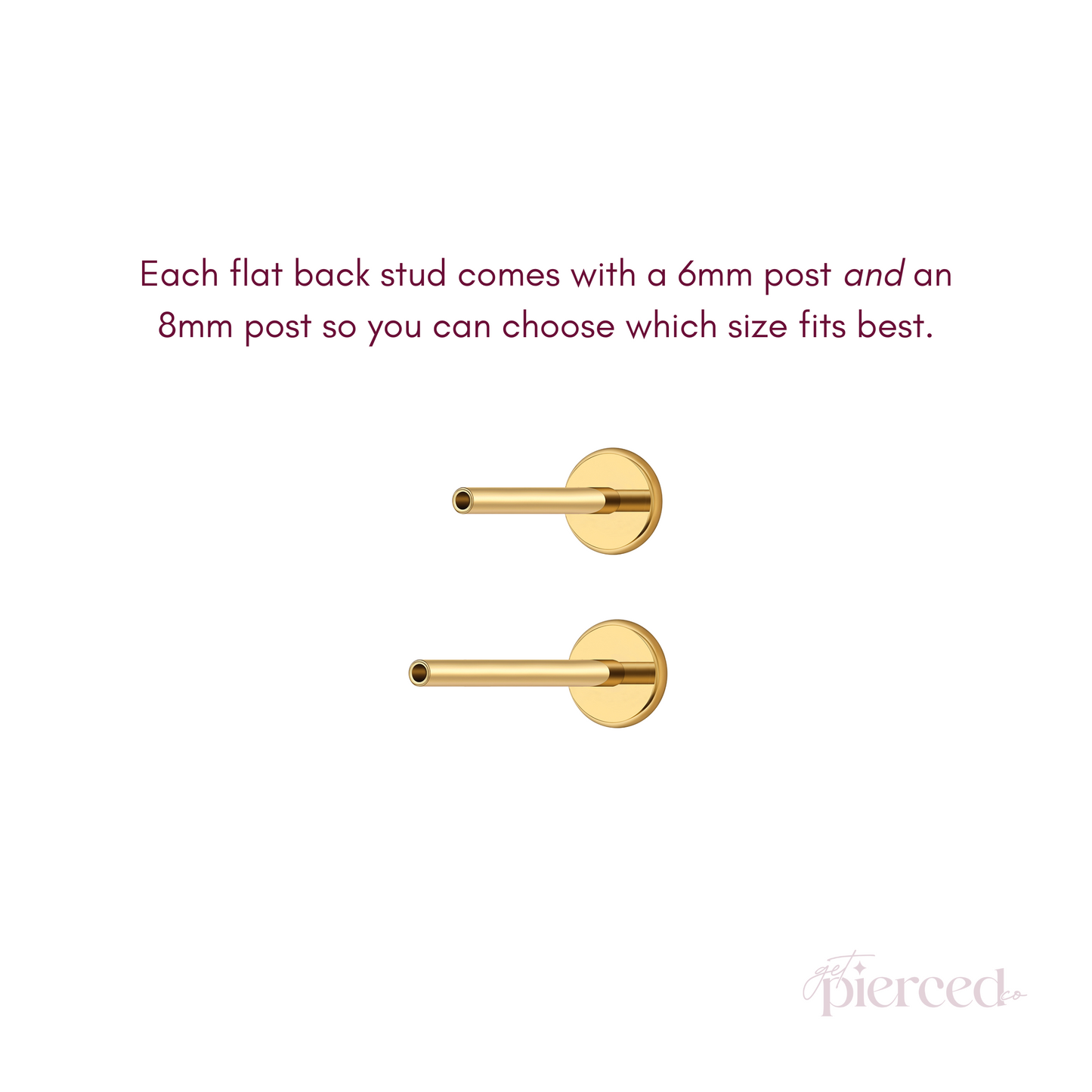 Bow Flat Back Stud