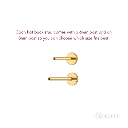 Bow Flat Back Stud