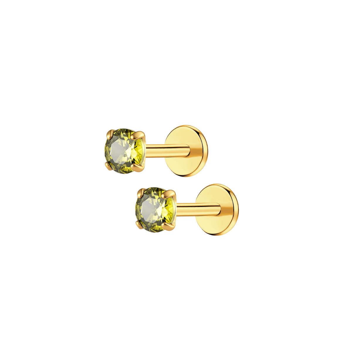 august-peridot-3mm-gold-pair