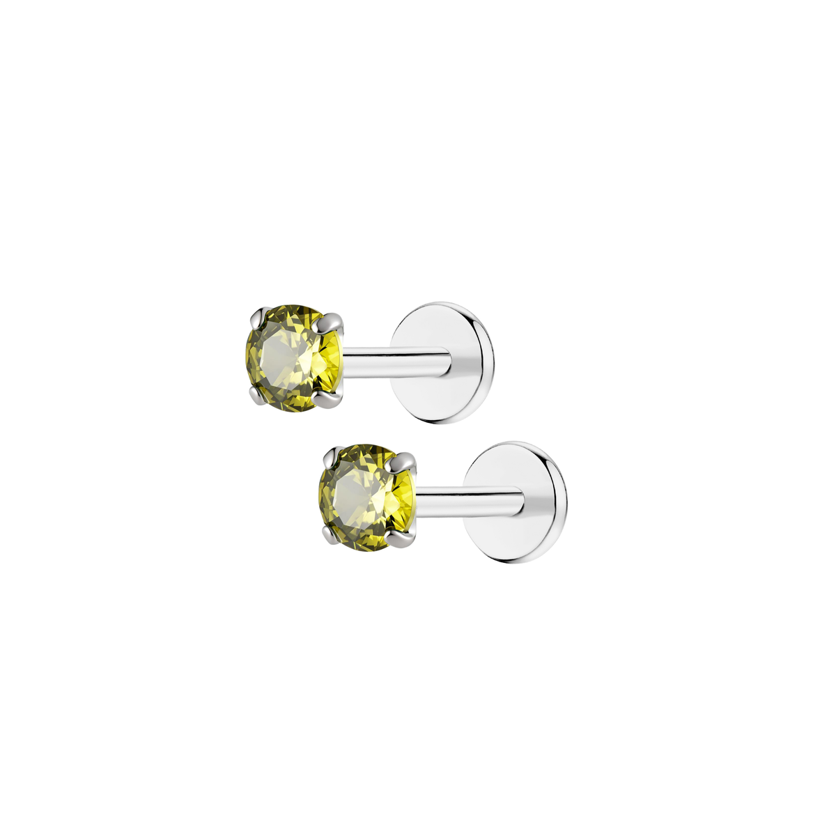 august-peridot-3mm-silver-pair