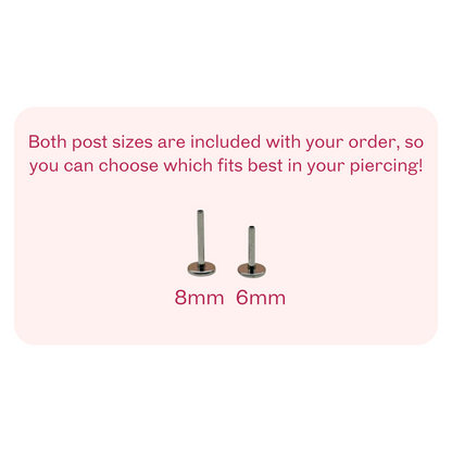 Mushroom Flat Back Stud