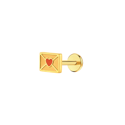 Love Letter Flat Back Stud