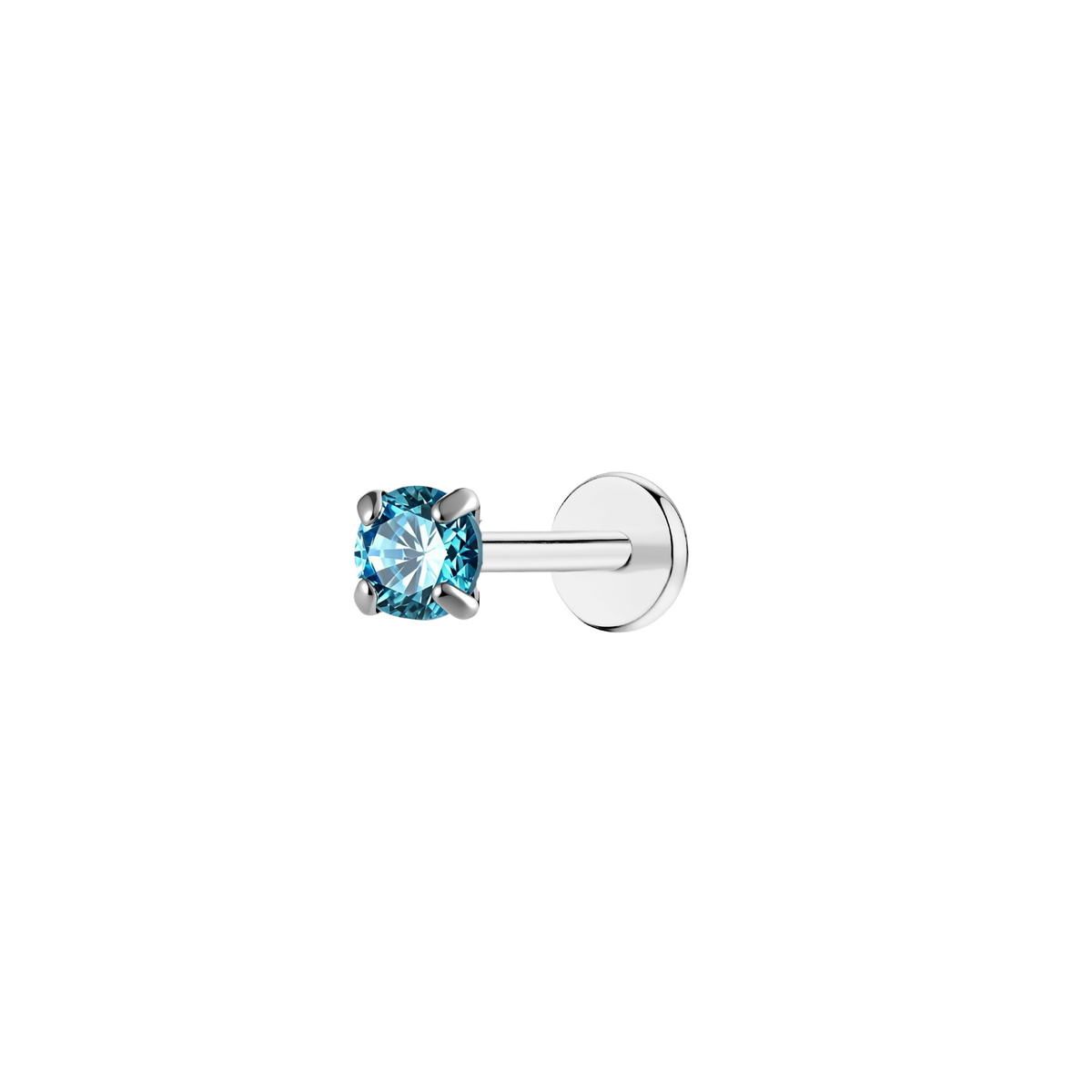 march-aquamarine-3mm-silver-single