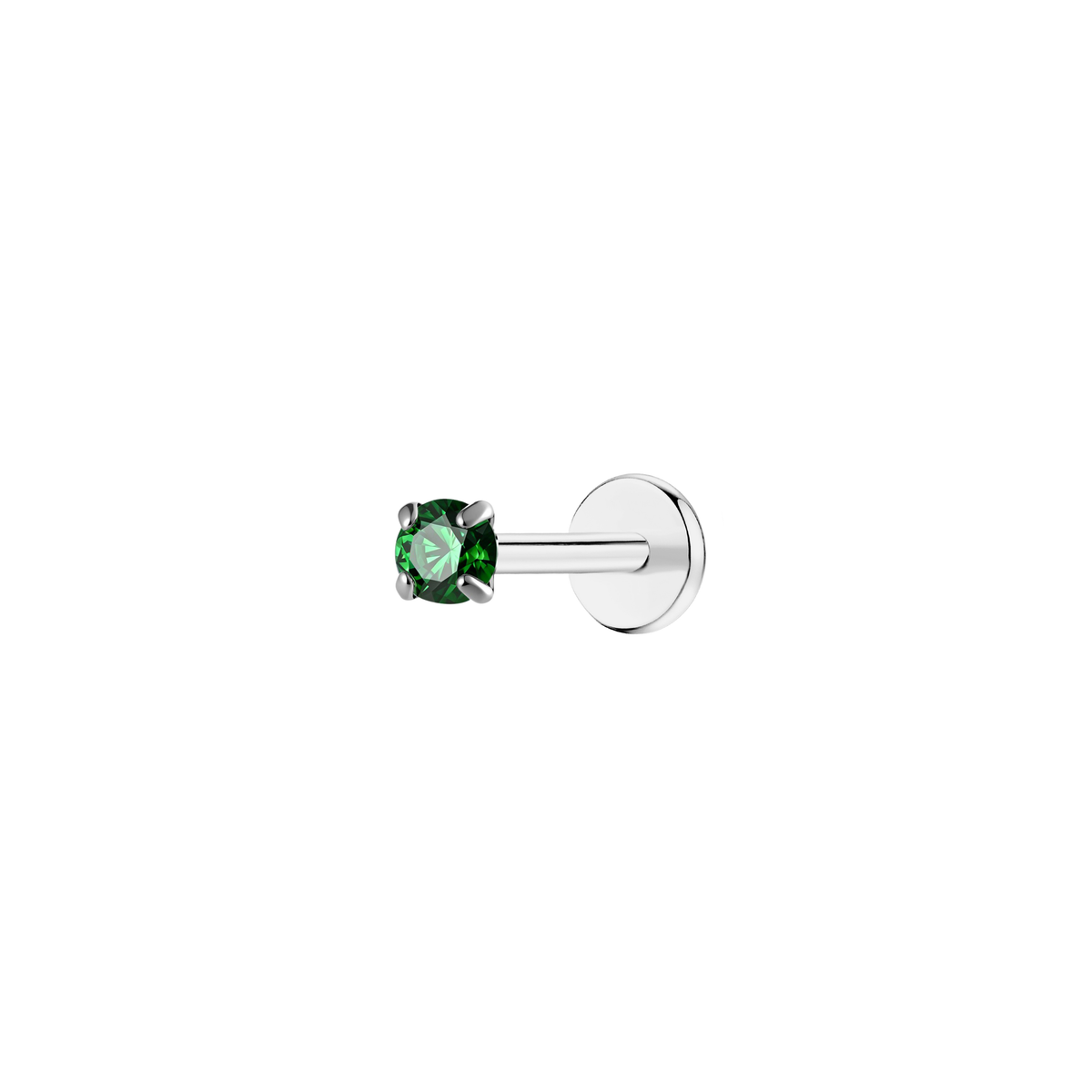 may-emerald-2mm-silver-single