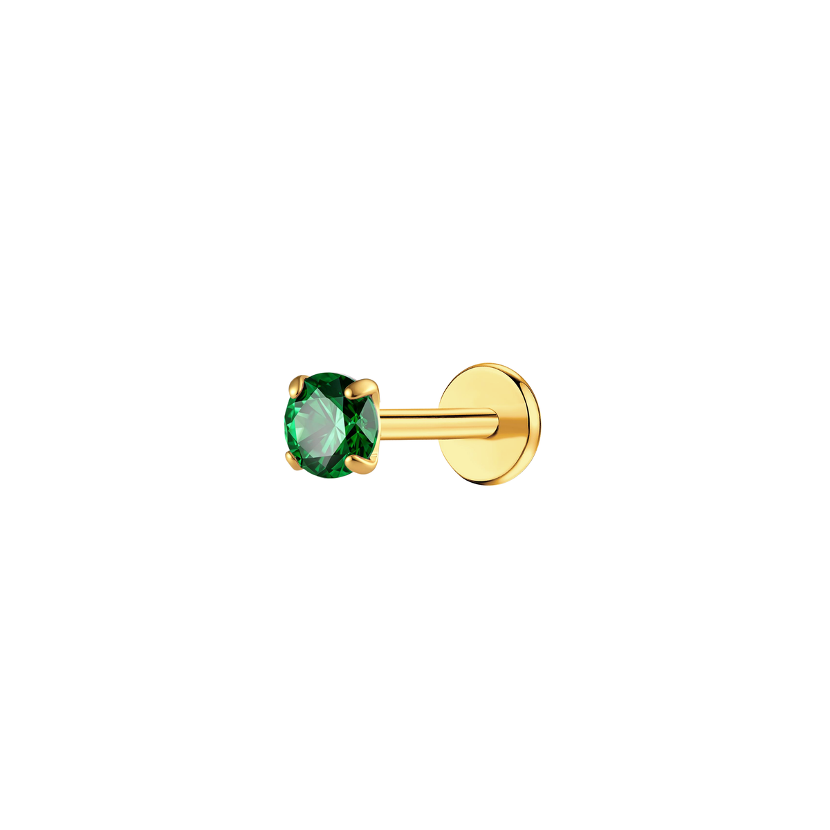 may-emerald-3mm-gold-single