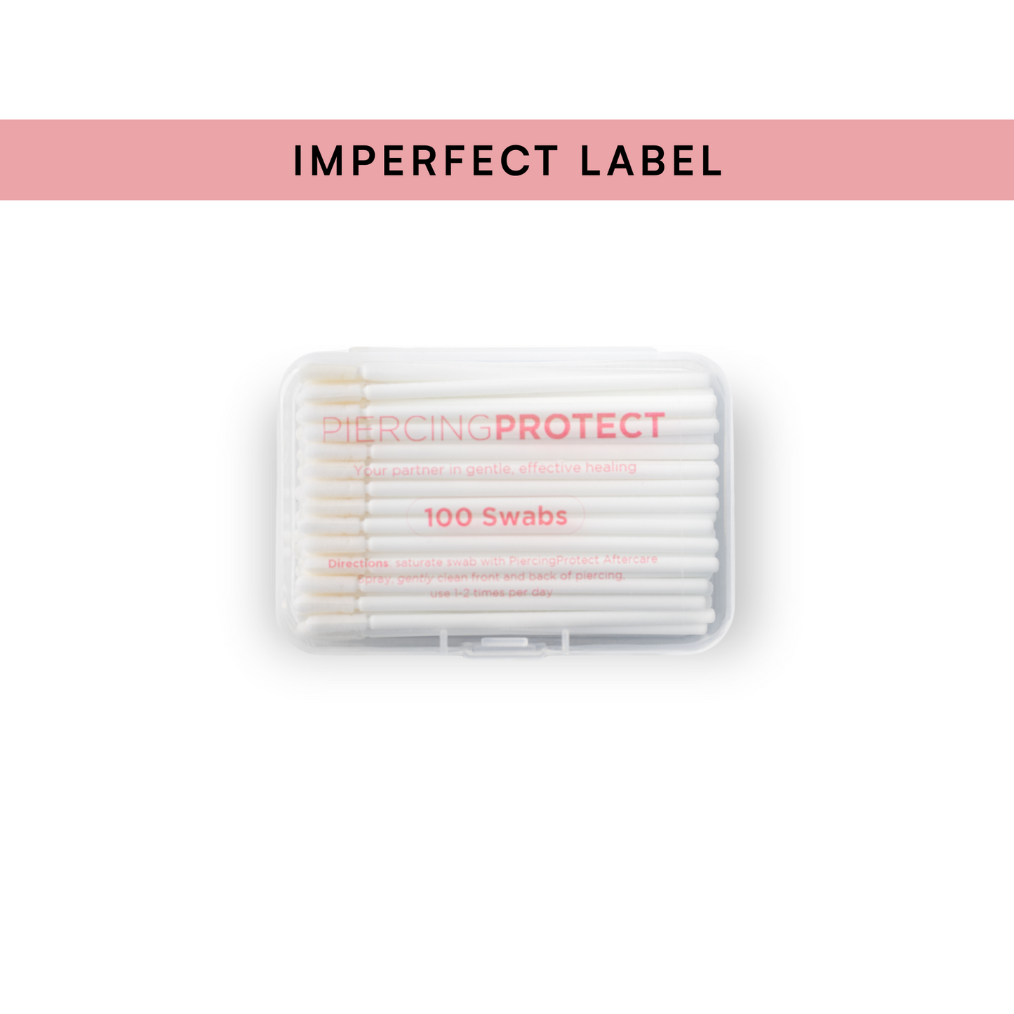 IMPERFECT LABEL - PiercingProtect® Safe Swabs