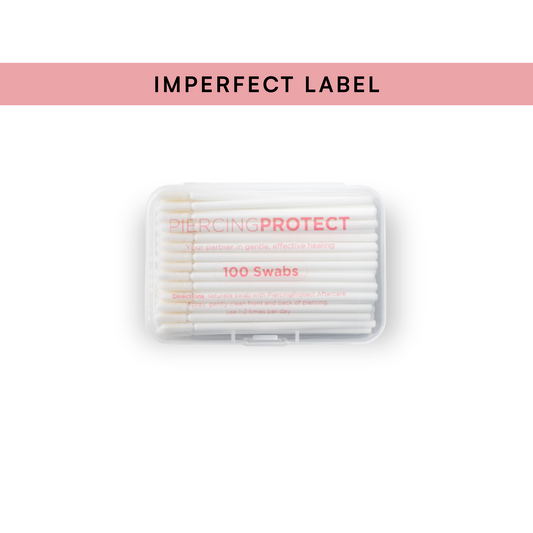 IMPERFECT LABEL - PiercingProtect® Safe Swabs