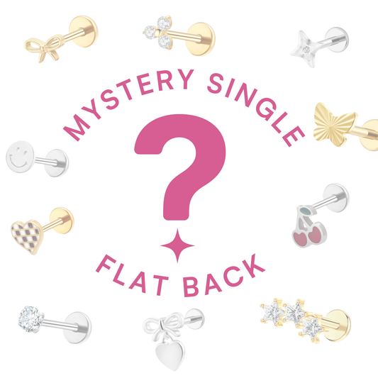 Mystery Single Flat Back Stud (Valued at $22+)